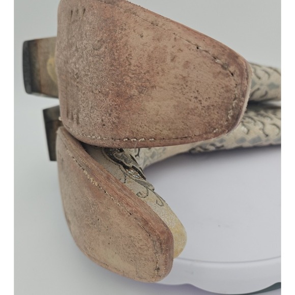 Corral T0021 Cream Glitter Inlay Snip Toe Boots Youth Toddler Wedding Sz 2T *EUC - Picture 15 of 15